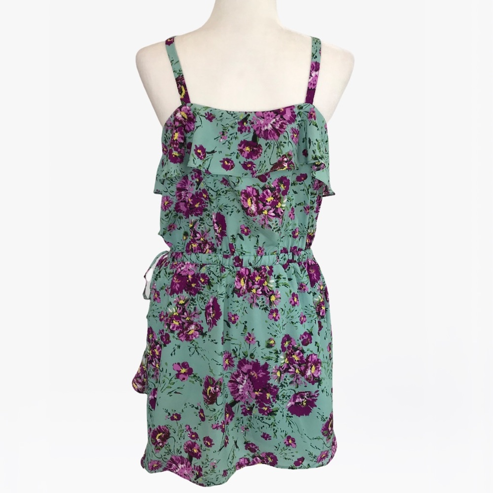 Sugarlips Ruffle Floral Print Women’s Mini Dress - M/L - Picture 3 of 16